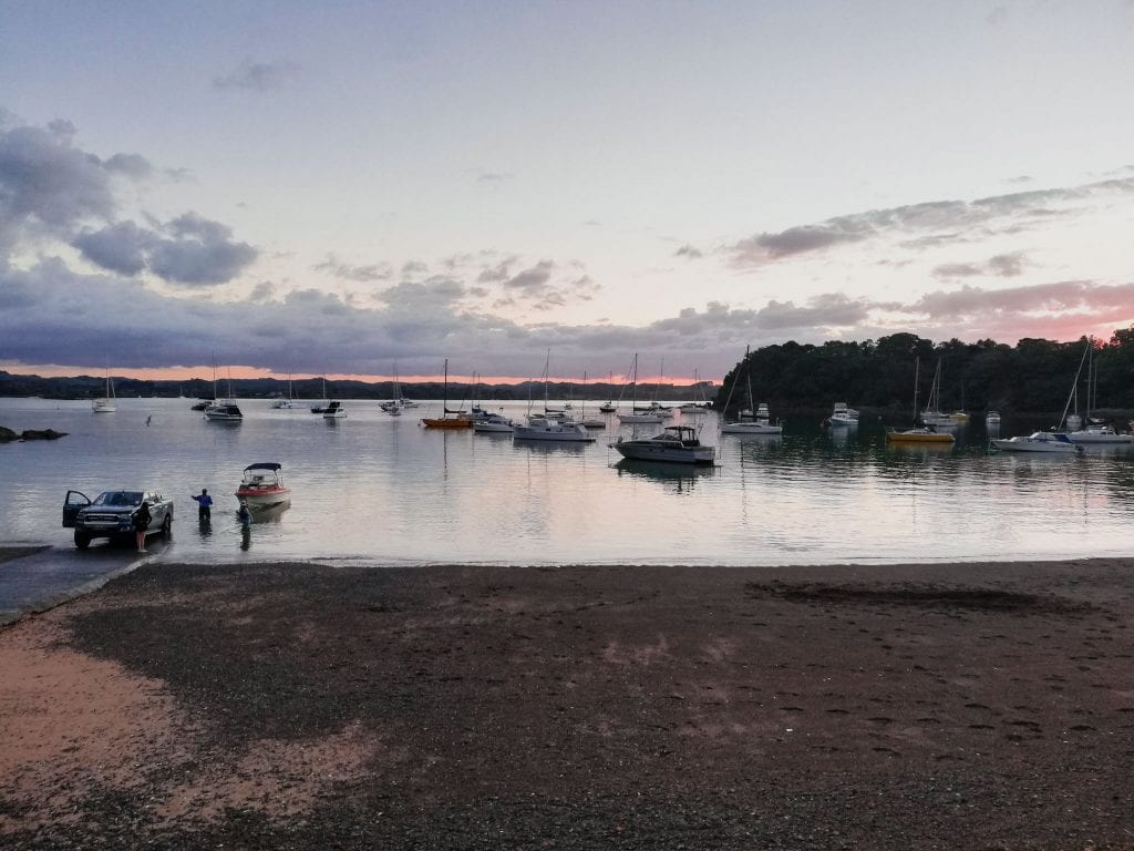 sunset, new zealand, opito bay, northland