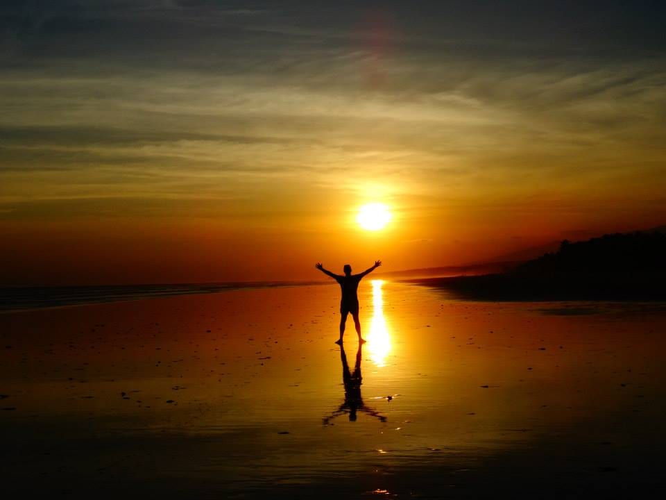 The most insane sunset at El Cuco