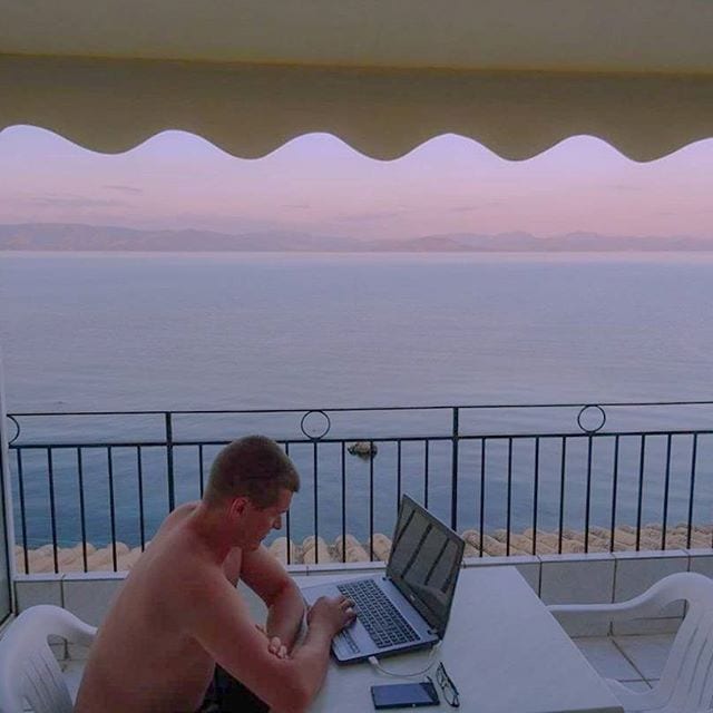 corfu, greece, balcony