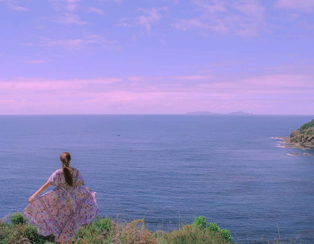 tutukaka, hippie dress, sunset