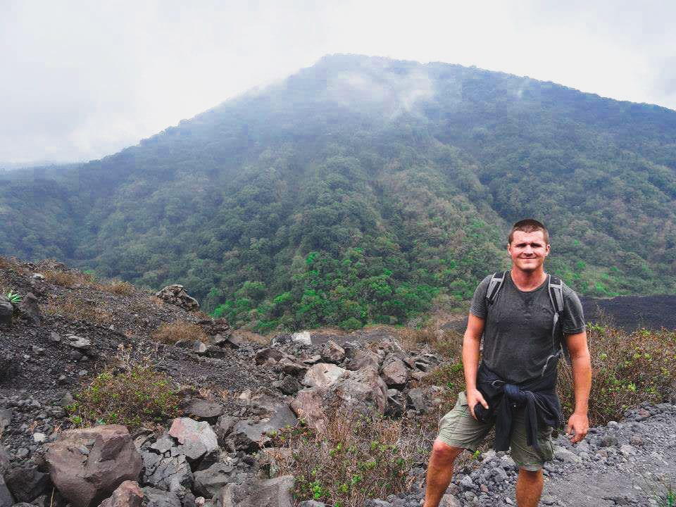 Paul at the summit of the Volcano