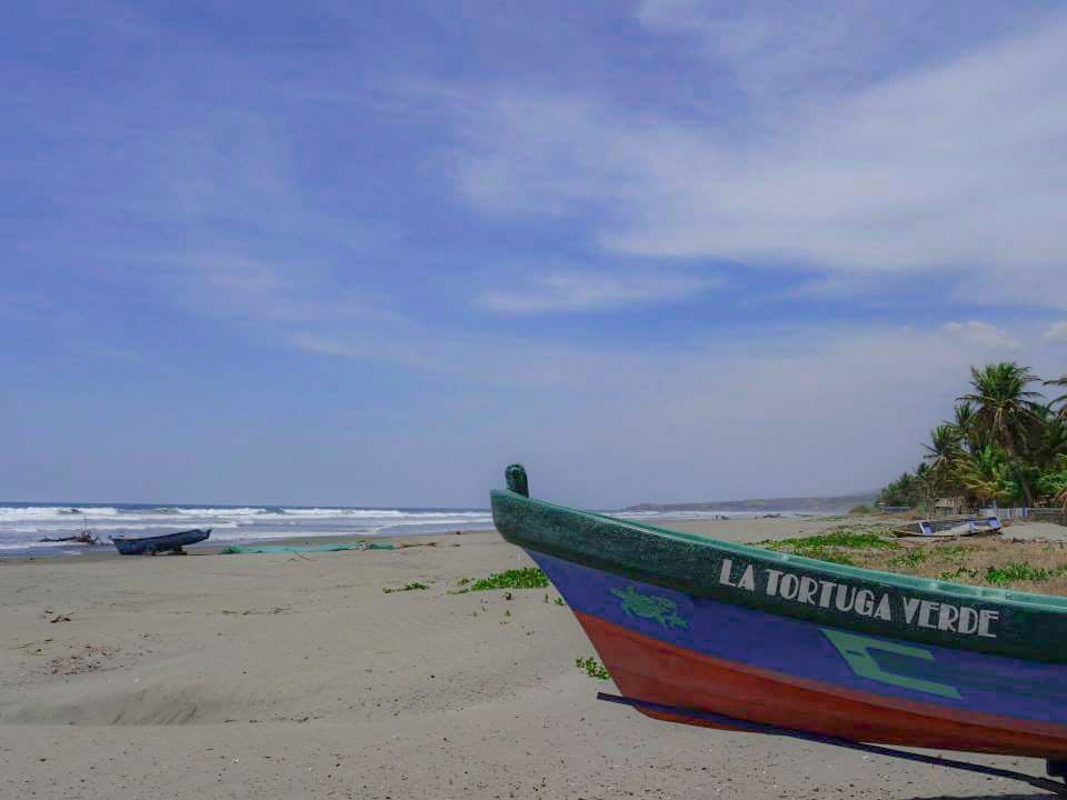 The beach at El Cuco, El Salvador