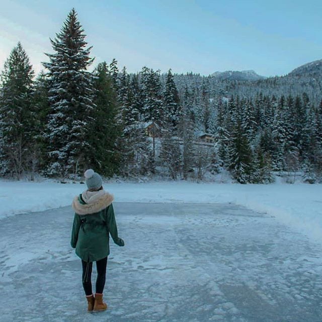 nita lake in winter whistler
