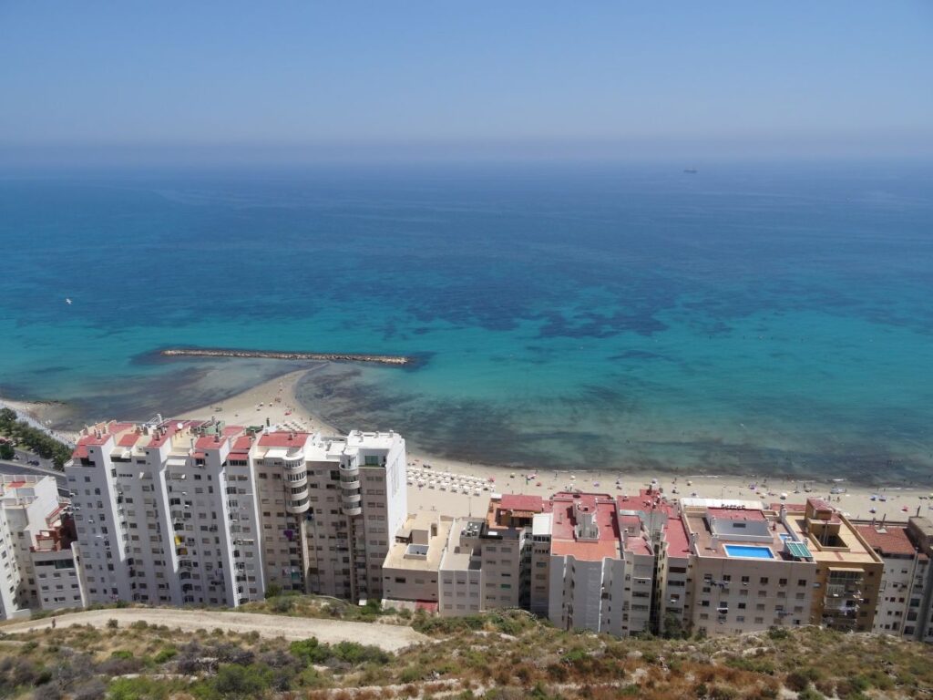 alicante coast from above