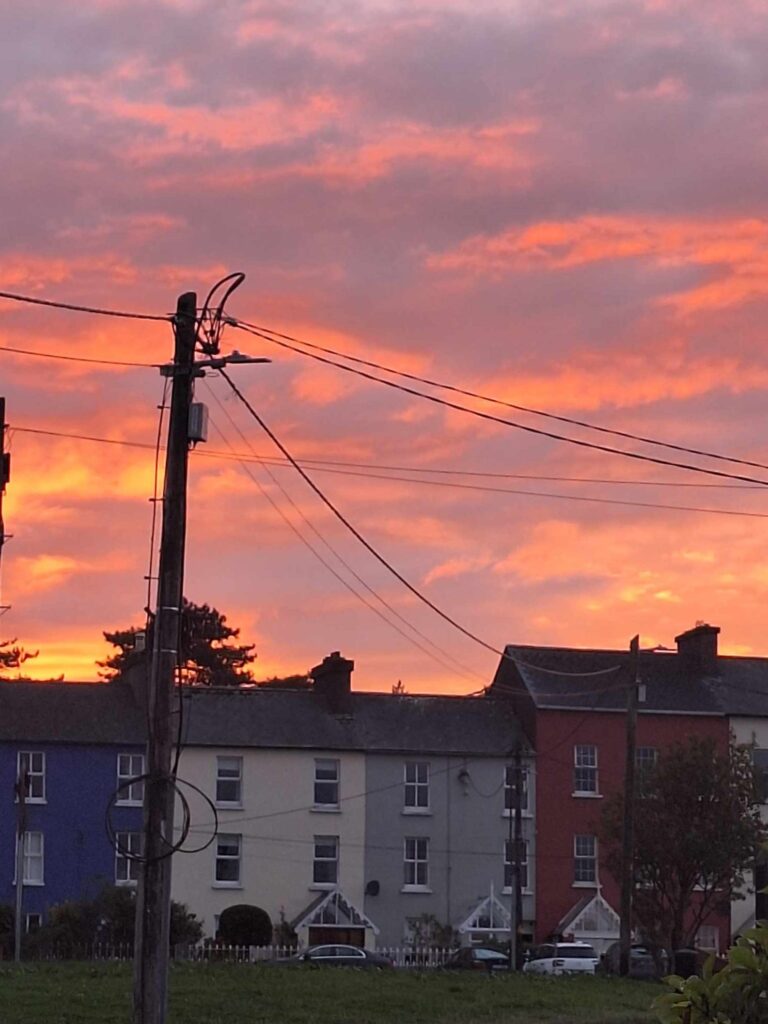 sunset in bandon cork