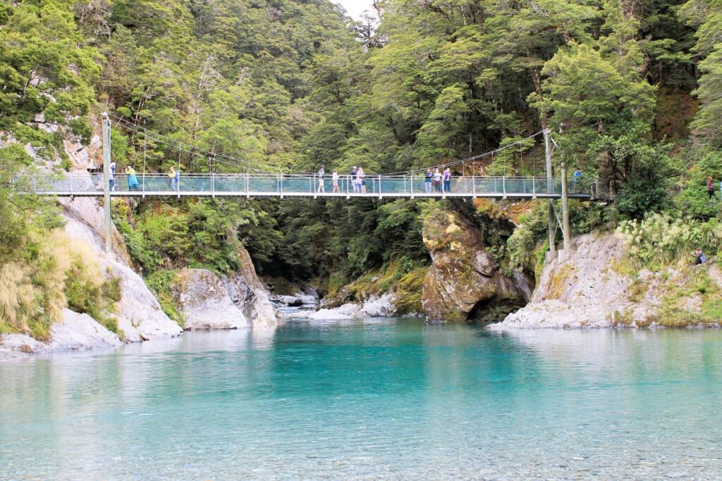 blue pools south island new zealand