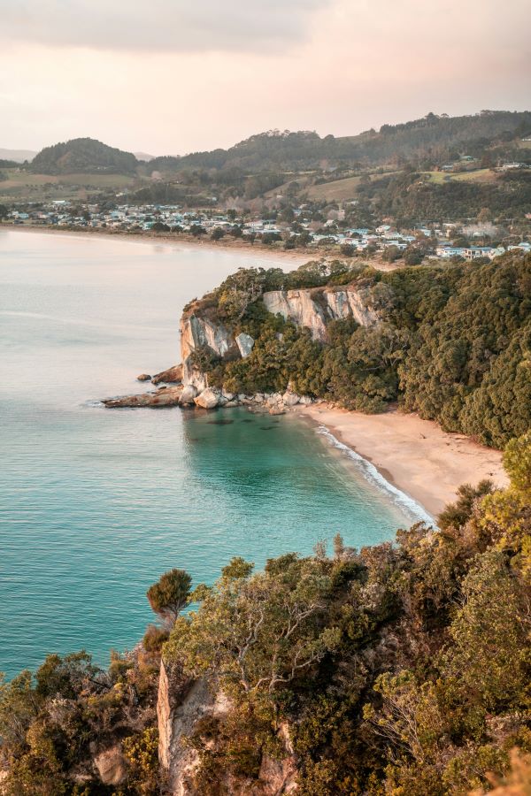 coromandel peninsula from above