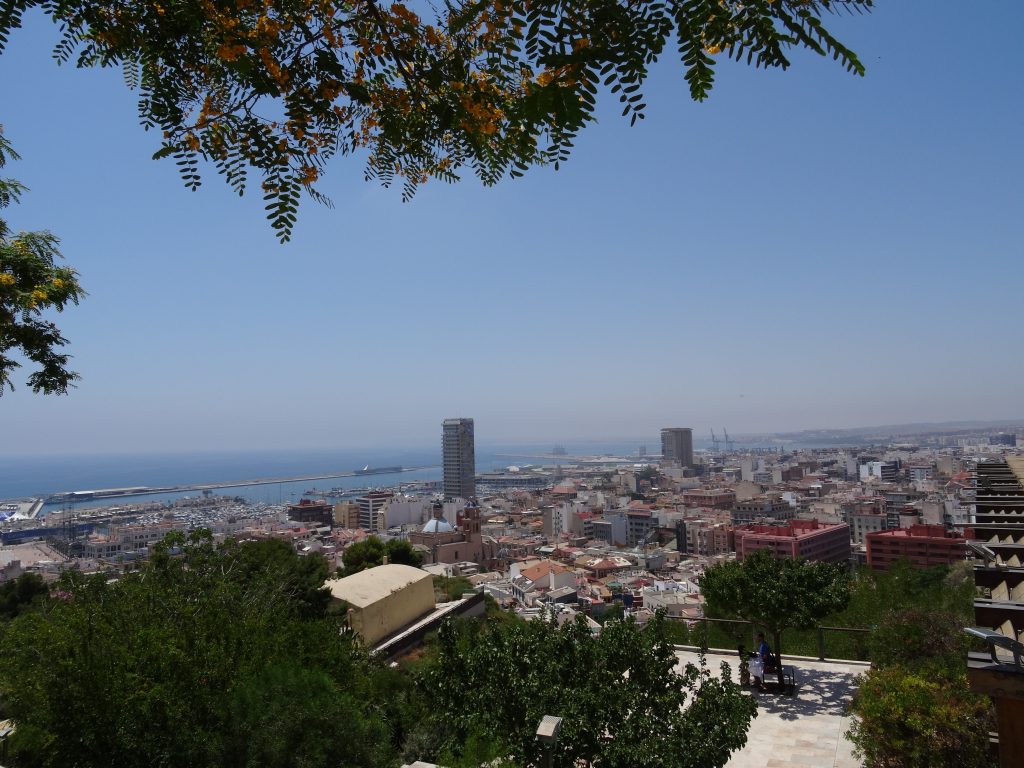 view from la ereta park alicante