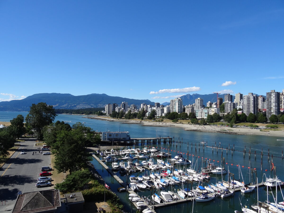vancouver as seen from gtranville bridge
