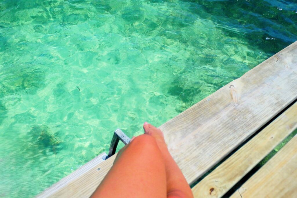feet water caye caulker