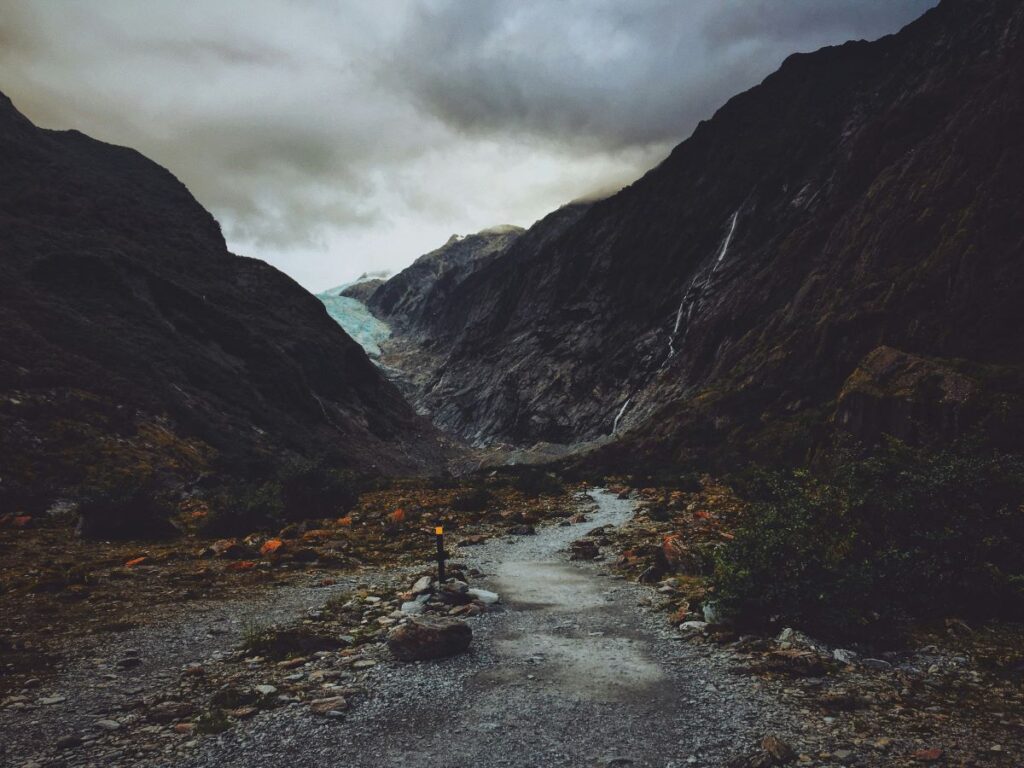 franz josef glacier moody day