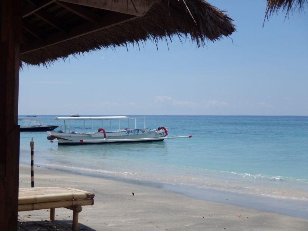 gili air beach view