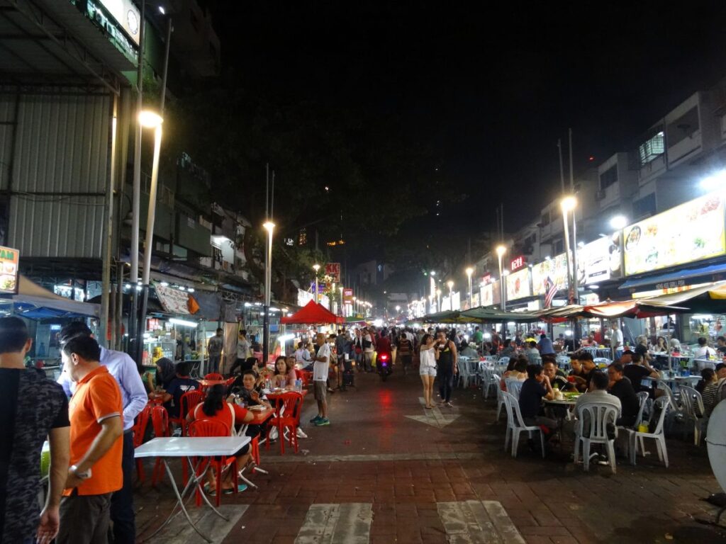 jalan alor kuala lumpur at night