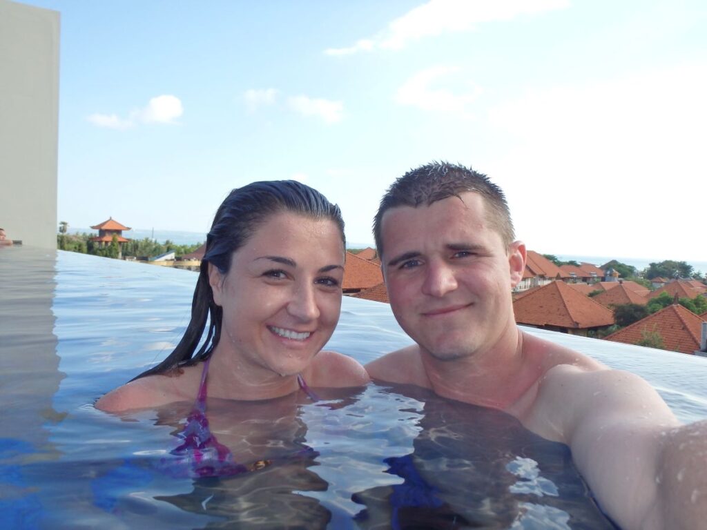 couple pool bali