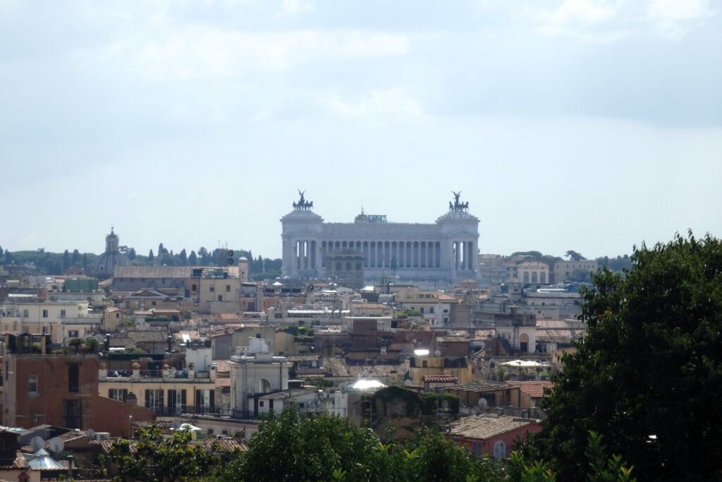 vittoriano monument in distance