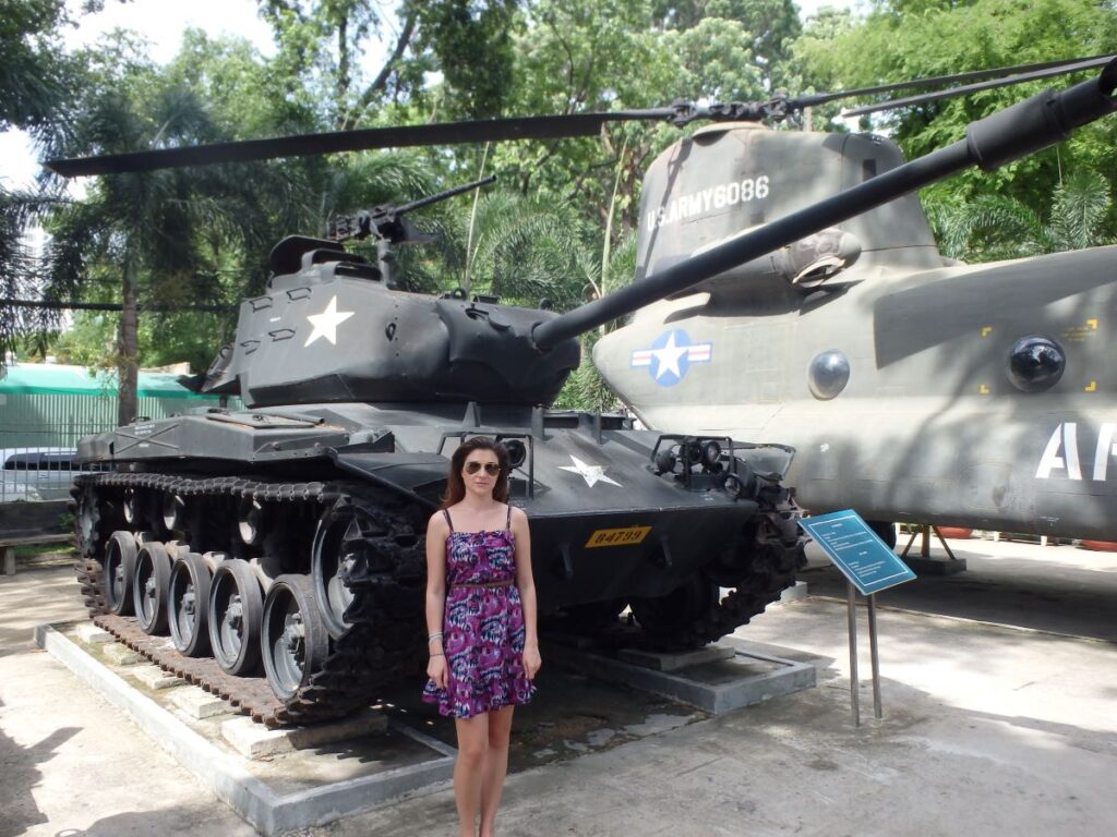 lady at war remnants museum ho chi minh