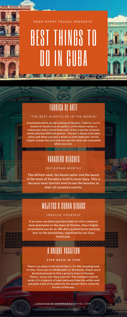 listicle of best things to do in cuba