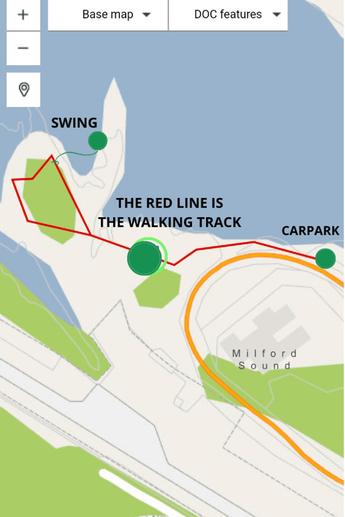 map of milford sound swing